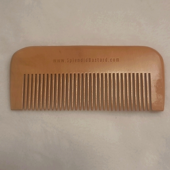 Beard Comb, solid peachwood - Picture 3 of 4